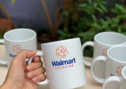 Ly Sứ Cups in logo Walmart Sourcing - Quà tặng nhân viên cao cấp