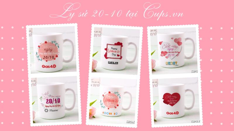 Bộ sưu tập Ly sứ thiết kế cho ngày 20-10 tại Cups.vn