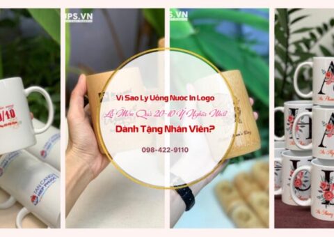 Quà tặng 20/10 ý nghĩa cho nhân viên – Ly uống nước in logo mang giá trị cảm xúc và gắn kết thương hiệu