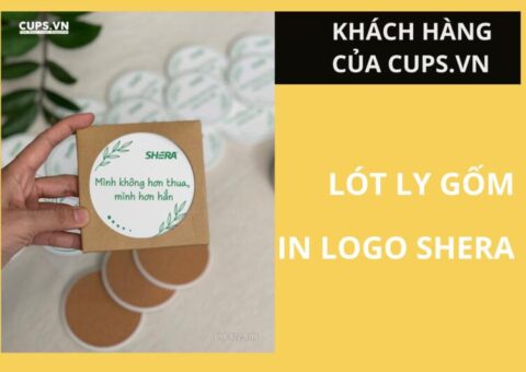 Shera chọn Vinacup là đơn vị sản xuất và in lót ly gốm cao cấp cho bộ quà tặng tri ân cuối năm