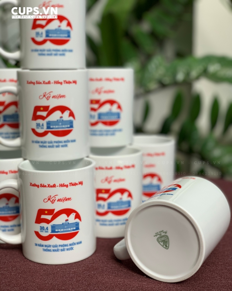 Ly sứ Minh Long cao cấp kèm nắp, quà tặng tinh tế cho sự kiện, hội nghị và tri ân khách hàng
