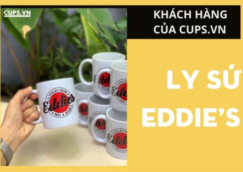 Custom ceramic mug with logo manufactured by VINACUP