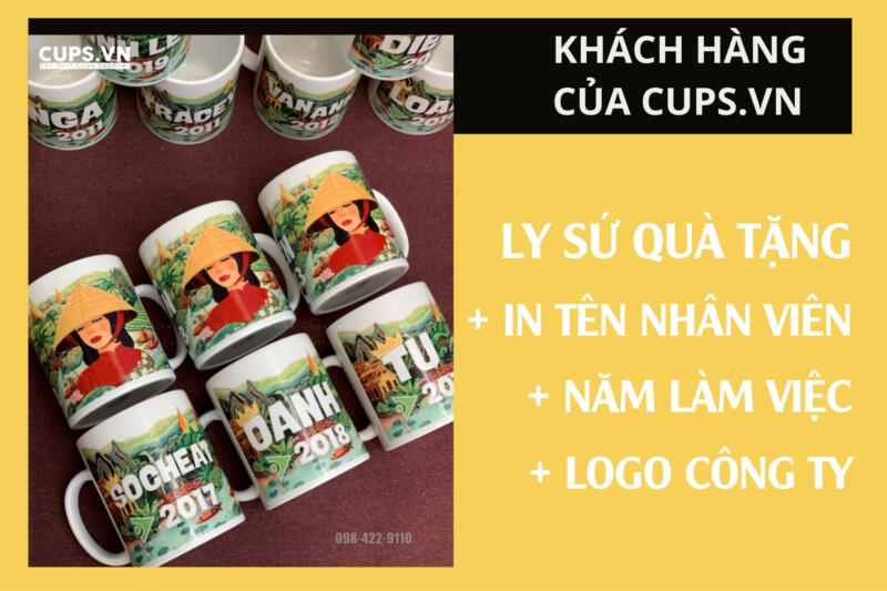 Personalized ceramic mugs as corporate gifts for employees – a meaningful way to build connection and company culture.