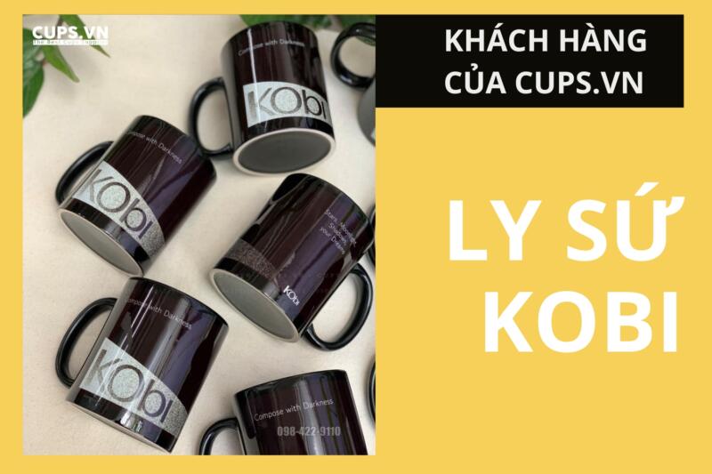 Cups Sản Xuất Ly Sứ Cho Kobi Lighting Studio – In Logo Theo Yêu Cầu