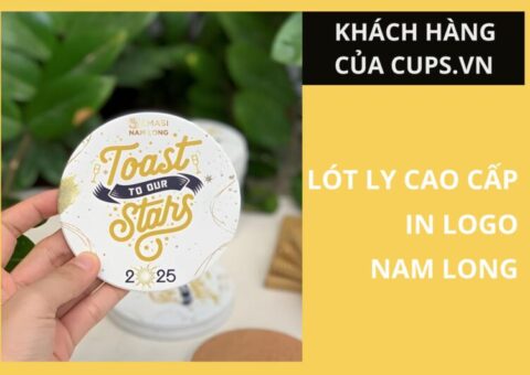 Đế lót ly ceramic thấm hút cực tốt in logo Nam Long