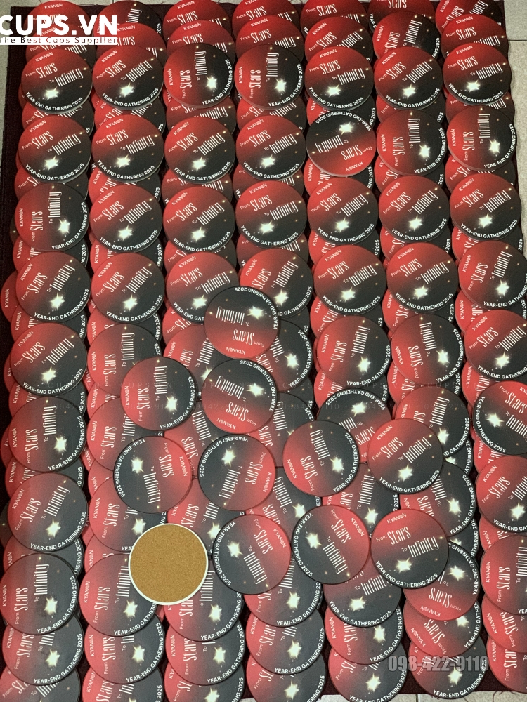 Đế Lót Ly In Logo Làm Quà Tặng Cuối Năm Ý Nghĩa