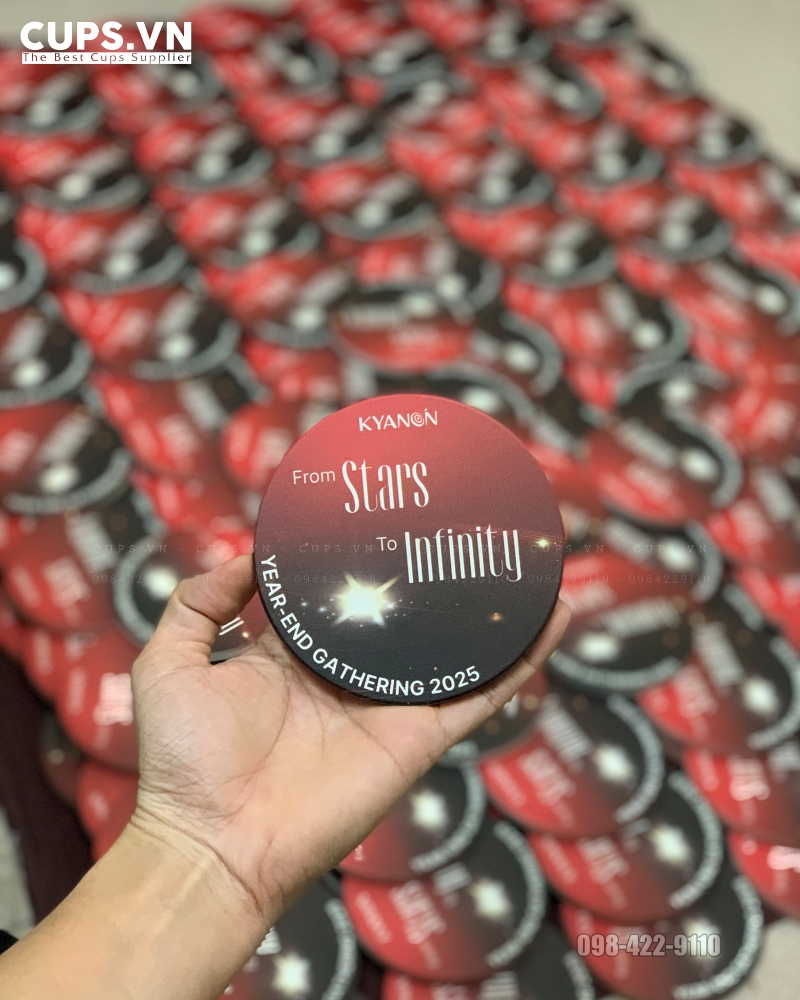 đế lót ly in logo – món quà nhỏ nhưng mang lại giá trị lớn