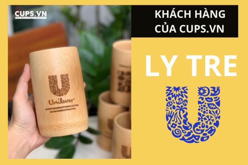 Ly Cốc Tre Unilever – Khắc Logo, Quà Tặng Xanh Thân Thiện Môi Trường