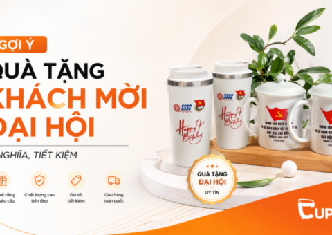 Việc lựa chọn quà tặng khách mời đại hội không chỉ thể hiện sự trân trọng đối với người tham dự mà còn góp phần xây dựng hình ảnh chuyên nghiệp cho đơn vị tổ chức. Những món quà thiết thực như ly sứ in logo, ly tre khắc laser, bình giữ nhiệt hoặc bộ quà tặng cao cấp đều mang giá trị sử dụng lâu dài và giúp thương hiệu được ghi nhớ mỗi ngày. Trong bài viết này, Cups.vn gợi ý Top 4 quà tặng khách mời đại hội được nhiều doanh nghiệp, cơ quan, tổ chức và đơn vị hành chính ưu tiên lựa chọn nhờ tính thẩm mỹ, chi phí hợp lý và khả năng quảng bá thương hiệu hiệu quả.