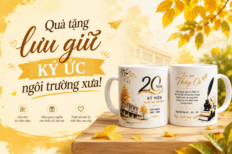 Quà tặng lưu giữ ký ức dành cho chương trình hội ngộ cựu sinh viên đầy xúc động!